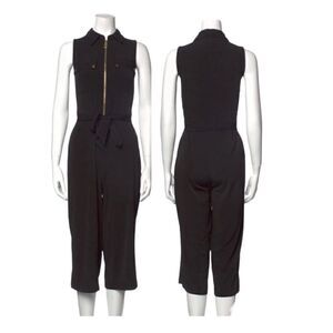 Michael Kors Women’s Sleeveless collared Jumpsuit | black | size XS